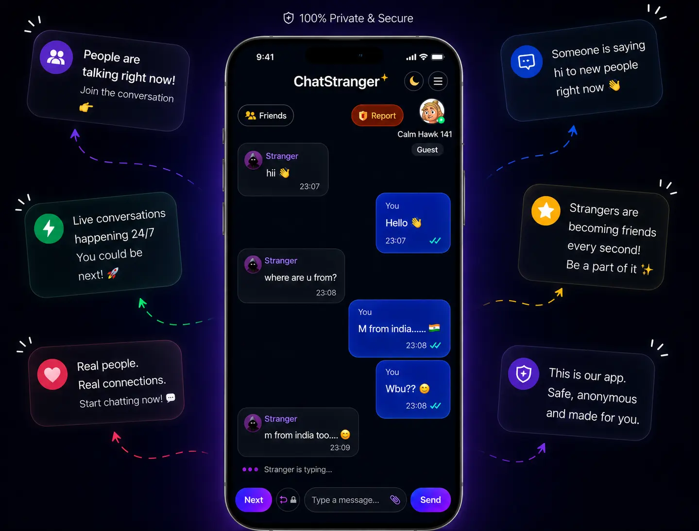 StrangerConnect chat preview